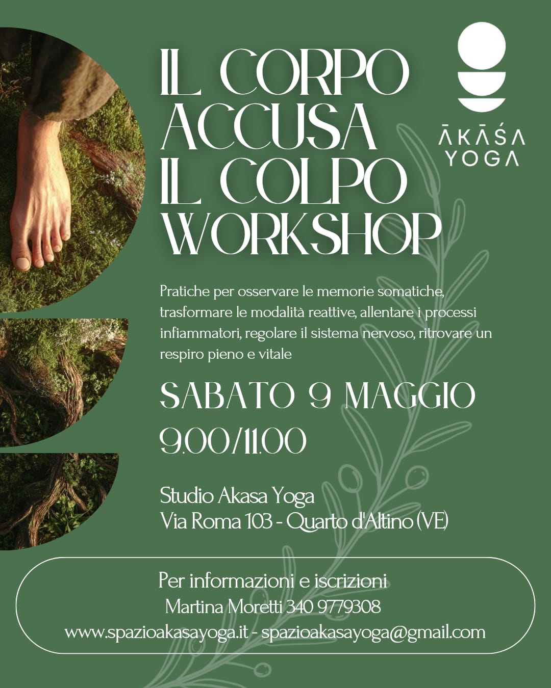 Workshop il corpo accusa il colpo